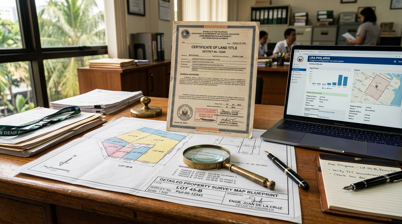 Real Estate Due Diligence in the Philippines - Title Certificate, Technical Survey Plan, and Registry Verification